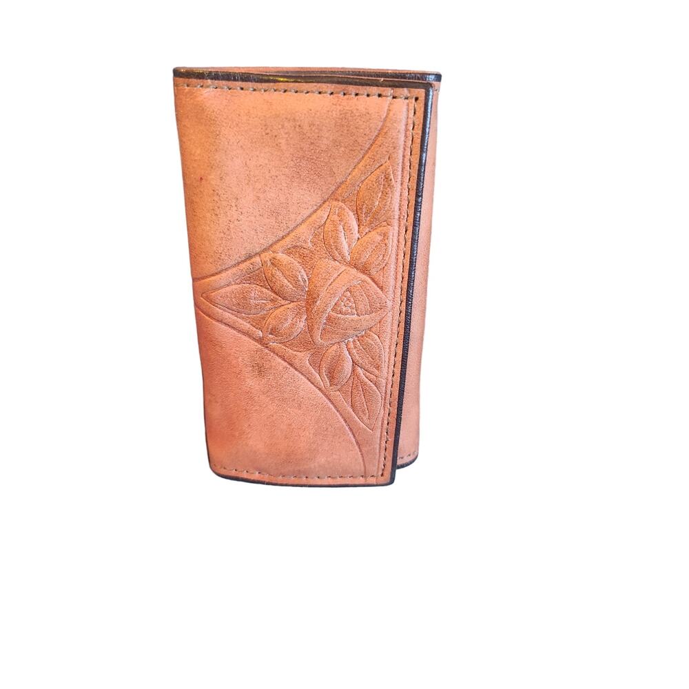 Vintage Rolfs 6 Key Kaddy Holder Brown Taupe Leather new trifold